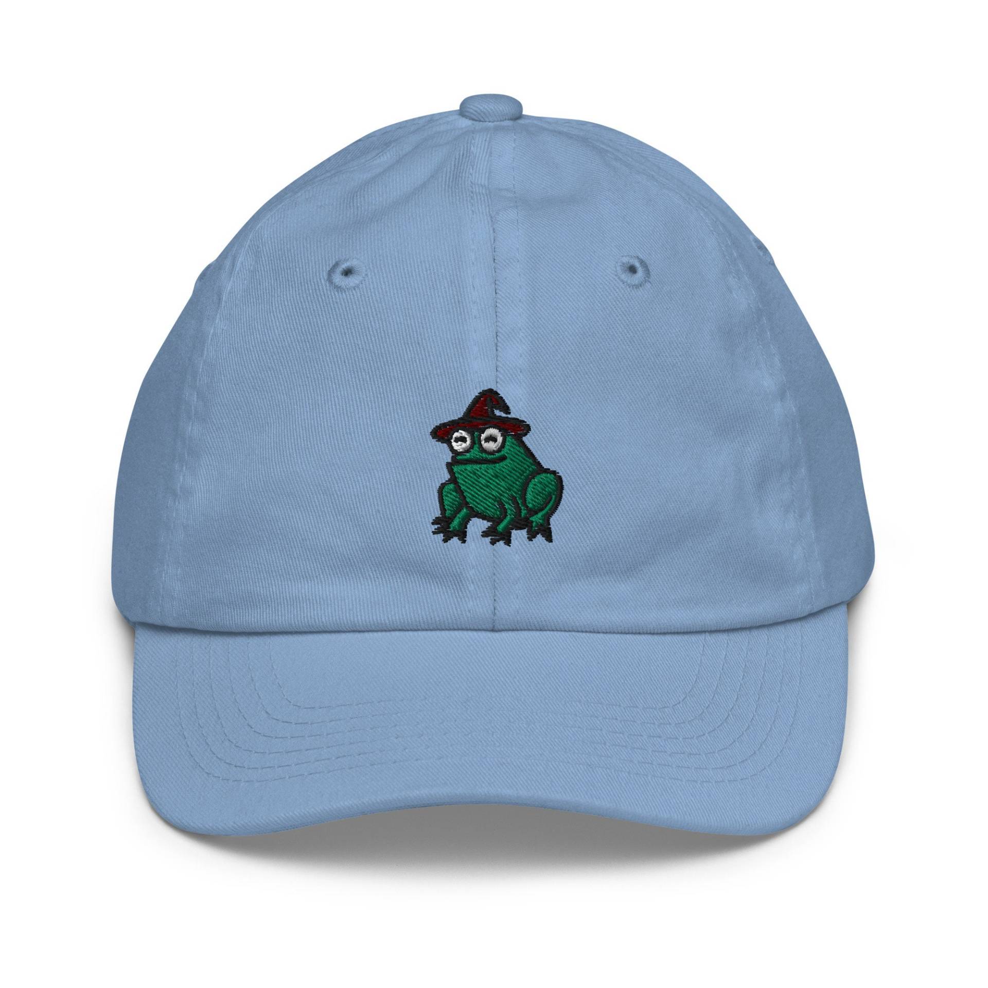 Zauberer Frosch Jugend Baseball Cap, Handgemachte Kindermütze, Bestickte Kindermütze Geschenk - Mehrere Farben von GetStitch