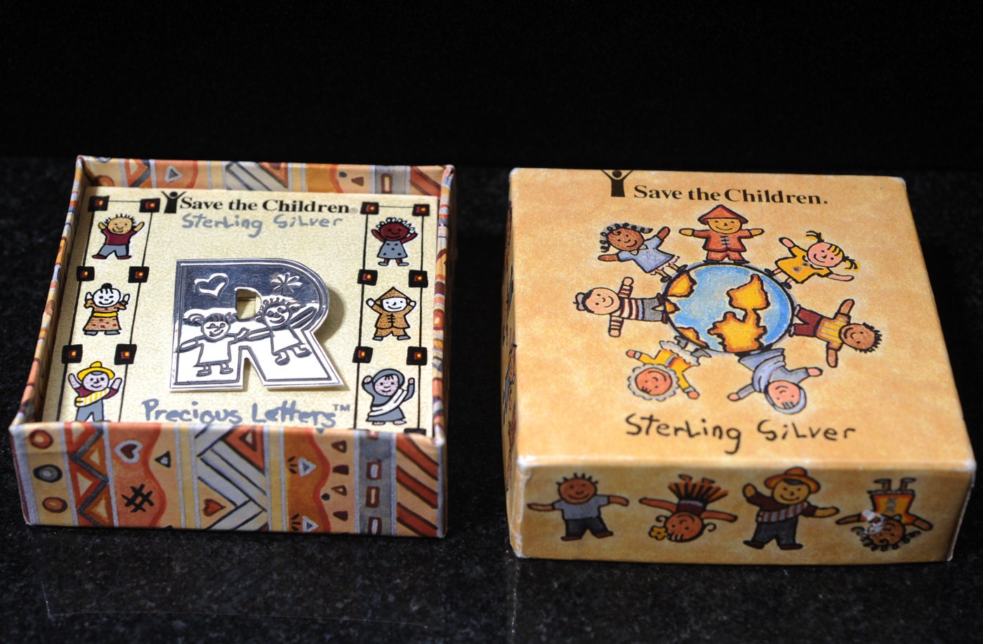 sterling Silber Buchstabe R Pin - Sparen Sie Die Kinder Wertvolle Buchstaben Nib von GetStones