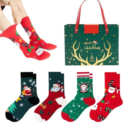 Lustige Socken für Weihnachten | Urlaub Damen Herren Bequeme weiche Socken | Saisonale Dekorationen für Wohnzimmer, Schlafzimmer, Arbeitszimmer, Esszimmer, Küche, Weihnachtsfeier Geteawily von Geteawily
