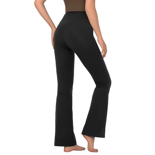 Getervb Sport Leggings Damen Flared Yogahose Booucut Schlaghose Stretch Freizeithose Jogginghose Jazzpants von Getervb