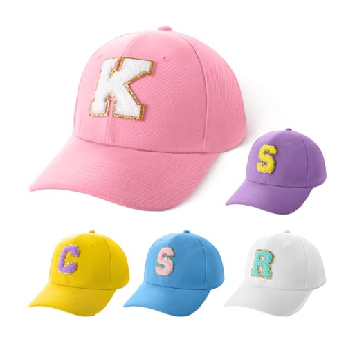 Monogramm Hut für Kinder - Jungen Mädchen Baseballmütze - Personalisierte Kinder Baseballmütze mit Initiale - Kleinkind Geschenk - Benutzerdefinierter Buchstabe Baseballkappe - initial Kindermütze von Getname Necklace