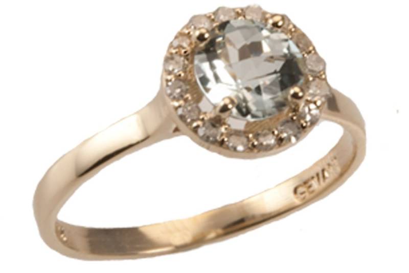 Aquamarin Und Diamant-Ring Aquamarin Und Diamant-Ring von GevaniJewelry