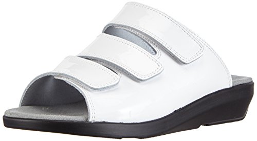 Gevavi Damen 3001 Bighorn SLIPP Lack #36 Clogs, Weiß (Weiss(wit lak) 91) von Gevavi