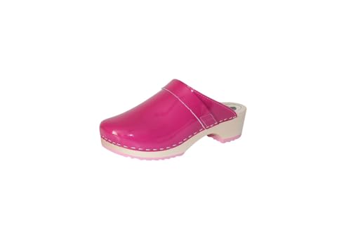 Gevavi Damen 6006 Bighorn Lack 41 Clogs, Pink (rosa(Fuchsia lak) 37) von Gevavi