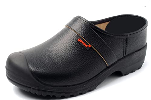 Gevavi Unisex 1240/00 S3 PU SCHKL.Next ZW 42 Clogs, Schwarz (Schwarz(Zwart) 00), EU von Gevavi