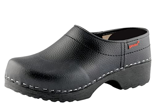 Gevavi Unisex-Erwachsene FULLFIT FLEXKL.DICHT POL.ZW 40 Clogs, Schwarz (Schwarz(Zwart) 90) von Gevavi