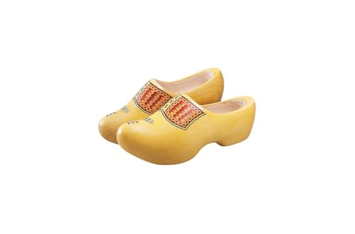 Gevavi Unisex-Erwachsene Holländische Holzschuhe, Holzpantinen V.V 21,5 Clogs, Gelb (gelb(geel) 75), 38 von Gevavi