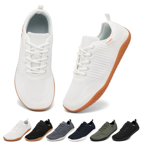 Geweo Barfuss Schuhe Damen Barfuß Sneaker Barfußschuhe Frauen Barfussschuhe Sommer Barefoot Shoes Laufschuhe Turnschuhe Weiß 41 Geweo Barfuss Schuhe Damen Barfuß Sneaker Barfußschuhe Frauen Barfussschuhe Sommer Barefoot Shoes Laufschuhe Turnschuhe Weiß 41 von Geweo