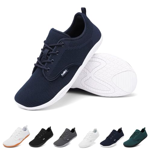 Geweo Barfußschuhe Herren Damen Barfuss Sneakers Traillaufschuhe Leicht Bequem Fitnessschuhe Straßenlaufschuhe Laufschuhe Sports Schuhe Sommer Atmungsaktiv Barefoot Shoes Zero Drop Unisex, Blau 43 EU Geweo Barfußschuhe Herren Damen Barfuss Sneakers Traillaufschuhe Leicht Bequem Fitnessschuhe Straßenlaufschuhe Laufschuhe Sports Schuhe Sommer Atmungsaktiv Barefoot Shoes Zero Drop Unisex, Blau 43 EU von Geweo