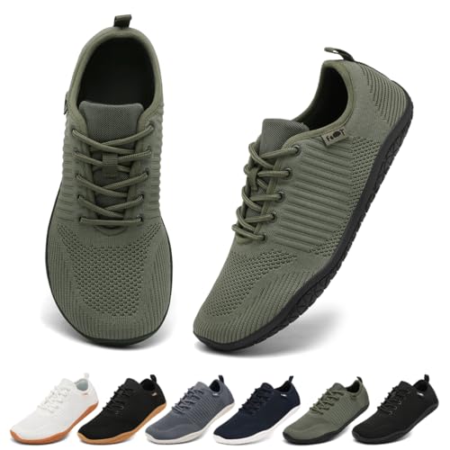 Geweo Barfußschuhe Herren Barfuß Sneaker Barfuss Schuhe Männer Barfussschuhe Sommer Barefoot Shoes Laufschuhe Turnschuhe Fitnessschuhe Grün 45 Geweo Barfußschuhe Herren Barfuß Sneaker Barfuss Schuhe Männer Barfussschuhe Sommer Barefoot Shoes Laufschuhe Turnschuhe Fitnessschuhe Grün 45 von Geweo