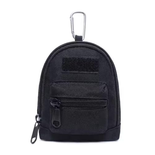 Taktische Brieftasche Täglich Tragen Molle Tasche Tragbare Schlüssel Fall Outdoor Sport Geldbörse Jagd Tasche Zipper Pack Multifunktionale Beutel (Black) von Gexgune