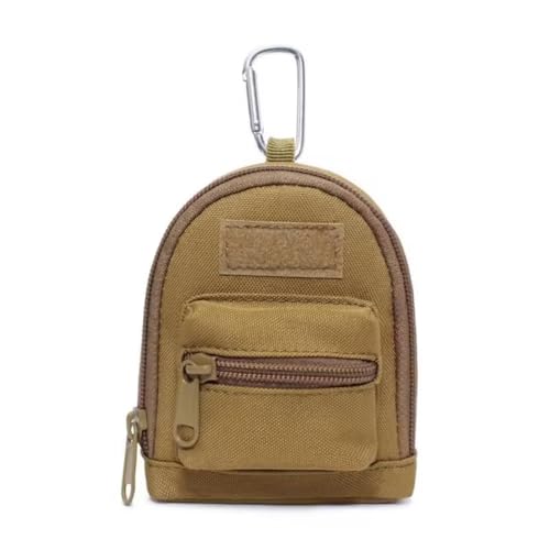 Taktische Brieftasche Täglich Tragen Molle Tasche Tragbare Schlüssel Fall Outdoor Sport Geldbörse Jagd Tasche Zipper Pack Multifunktionale Beutel (Khaki) von Gexgune
