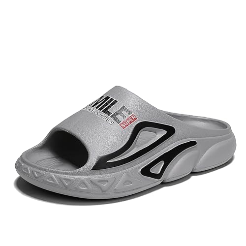 Cozislides Original Cosify Wolken Slipper Cloudyzz Schlappen Herren Sommer Hausschuhe Rutschfeste Home Pantoletten Herren Badeschuhe Offener Zehentranner Pillow Slippers DL077-3 grau EU 40-41 von Geymxzik