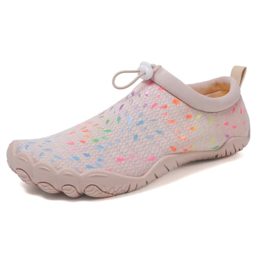Geymxzik Barfußschuhe Damen Herren Barfussschuhe Outdoor Traillaufschuhe Atmungsaktiv Wasserschuhe Schnell Trocknend Badeschuhe rutschfest Fitnessschuhe Strandschuhe, 37 EU von Geymxzik