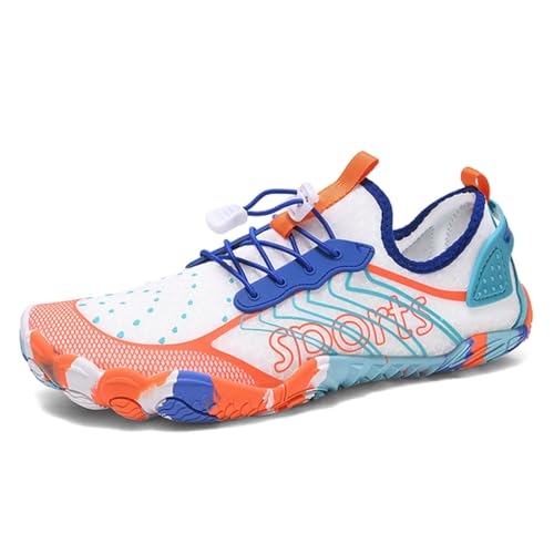 Geymxzik Barfußschuhe Damen Herren Barfussschuhe Outdoor Traillaufschuhe Atmungsaktiv Wasserschuhe Schnell Trocknend Badeschuhe rutschfest Fitnessschuhe Strandschuhe, 37 EU von Geymxzik