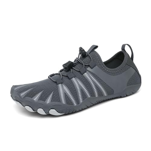 Geymxzik Barfußschuhe Damen Herren Barfussschuhe Outdoor Traillaufschuhe Atmungsaktiv Wasserschuhe Schnell Trocknend Badeschuhe rutschfest Fitnessschuhe Strandschuhe, 37 EU von Geymxzik