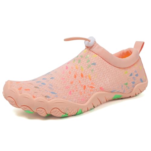 Geymxzik Barfußschuhe Damen Herren Barfussschuhe Outdoor Traillaufschuhe Atmungsaktiv Wasserschuhe Schnell Trocknend Badeschuhe rutschfest Fitnessschuhe Strandschuhe, 39 EU von Geymxzik