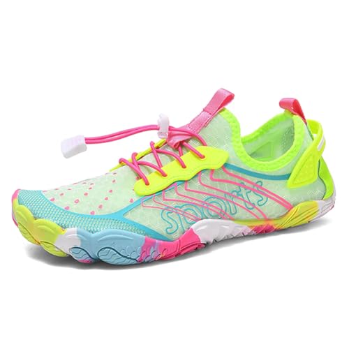 Geymxzik Barfußschuhe Damen Herren Barfussschuhe Outdoor Traillaufschuhe Atmungsaktiv Wasserschuhe Schnell Trocknend Badeschuhe rutschfest Fitnessschuhe Strandschuhe, 41 EU von Geymxzik