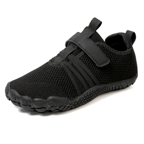 Geymxzik Barfußschuhe Kinder Barfussschuhe mit Klettverschluss Jungen Mädchen Atmungsaktiv, 38EU von Geymxzik