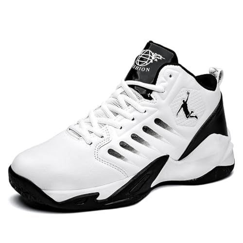 Geymxzik Basketballschuhe Herren Damen Mode Sportschuhe Walkingschuhe Leicht Sneaker rutschfest Verschleißfest, 44EU von Geymxzik