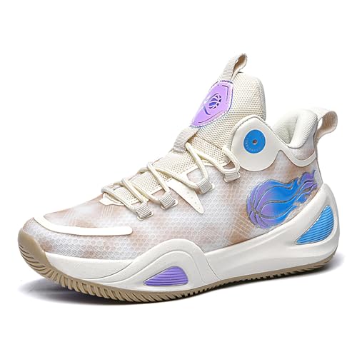 Geymxzik Basketballschuhe Herren Damen Outdoor Mode Sportschuhe Turnschuhe Sneaker Trainingsschuhe Unisex 878 Beige EU 39 von Geymxzik