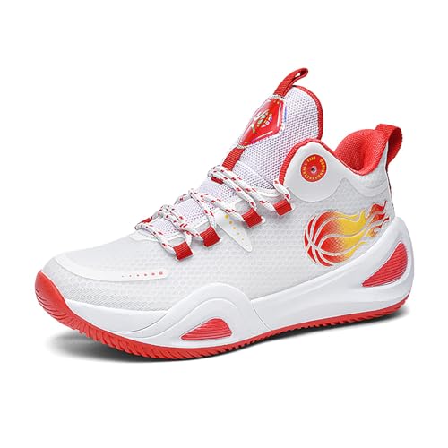 Geymxzik Basketballschuhe Herren Damen Outdoor Mode Sportschuhe Turnschuhe Sneaker Trainingsschuhe Unisex 878 rot EU 43 von Geymxzik