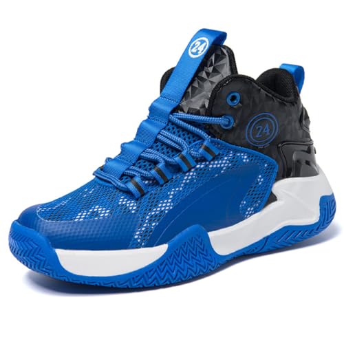 Geymxzik Basketballschuhe Jungen Turnschuhe Kinder Sneaker High Top Outdoor Sportschuhe Anti Skid Atmungsaktive Basketballschuhe für Mädchen, 32EU Geymxzik Basketballschuhe Jungen Turnschuhe Kinder Sneaker High Top Outdoor Sportschuhe Anti Skid Atmungsaktive Basketballschuhe für Mädchen, 32EU von Geymxzik