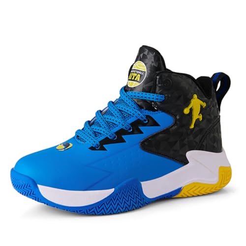 Geymxzik Basketballschuhe Jungen Turnschuhe Kinder Sneaker High Top Outdoor Sportschuhe Anti Skid Atmungsaktive Basketballschuhe für Mädchen, 34EU Geymxzik Basketballschuhe Jungen Turnschuhe Kinder Sneaker High Top Outdoor Sportschuhe Anti Skid Atmungsaktive Basketballschuhe für Mädchen, 34EU von Geymxzik