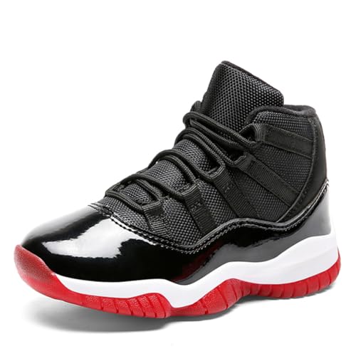 Geymxzik Basketballschuhe Jungen Turnschuhe Kinder Sneaker High Top Outdoor Sportschuhe Anti Skid Atmungsaktive Basketballschuhe für Mädchen, 36EU von Geymxzik
