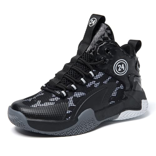 Geymxzik Basketballschuhe Jungen Turnschuhe Kinder Sneaker High Top Outdoor Sportschuhe Anti Skid Atmungsaktive Basketballschuhe für Mädchen, 39EU Geymxzik Basketballschuhe Jungen Turnschuhe Kinder Sneaker High Top Outdoor Sportschuhe Anti Skid Atmungsaktive Basketballschuhe für Mädchen, 39EU von Geymxzik