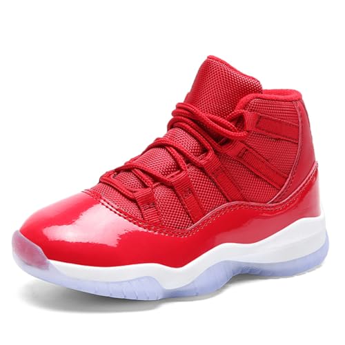 Geymxzik Basketballschuhe für Jungen Kinder Turnschuhe Outdoor Basketballschuhe für Mädchen Jungen Sportschuhe Leicht Atmungsaktive Turnschuhe Sneaker Walkingschuhe 39EU von Geymxzik