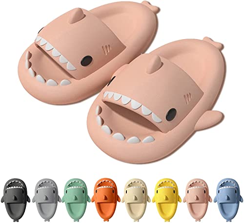 Geymxzik Cloud Shark Slides Shark Slippers Lustige Hai Hausschuhe Herren Badelatchen Badeschuhe für Damen Sommer Strand Open Toe Slides Indoor Outdoor von Geymxzik