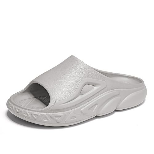 Geymxzik Cozislides Original Cosify Wolken Slipper Cloudyzz Schlappen Herren Sommer Hausschuhe Rutschfeste Home Pantoletten Herren Badeschuhe Offener Zehentranner Pillow Slippers DL077 grau EU 40-41 von Geymxzik