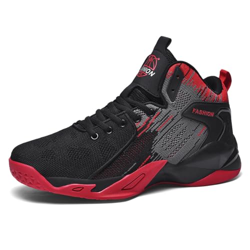 Geymxzik Herren Basketballschuhe High-Top Turnschuhe leichte atmungsaktive Jungen Laufschuhe Gym Sneaker Outdoor Mode Sportschuhe, 42EU von Geymxzik
