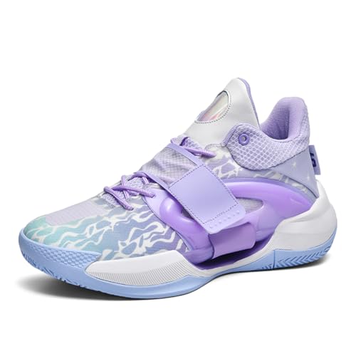 Geymxzik Herren Basketballschuhe Jungen Basketball Schuhe Basketball Trainingsschuhe Bequem Tennis Laufen Trainingsschuhe,40EU von Geymxzik