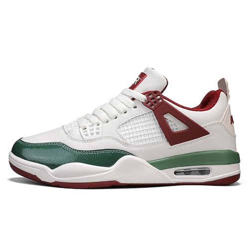 Geymxzik Herren Damen Air 4 Skateboardschuhe Schuhe Laufschuhe Turnschuhe mit Luftpolster Basketballschuhe Leicht Sneaker Sportschuhe 520 Beige EU 38 von Geymxzik