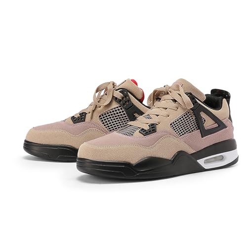 Geymxzik Herren Damen Air 4 Skateboardschuhe Schuhe Laufschuhe Turnschuhe mit Luftpolster Basketballschuhe Leicht Sneaker Sportschuhe 521 Mokka EU 37 von Geymxzik