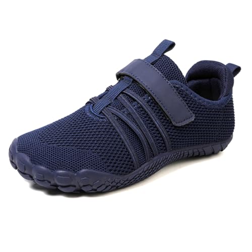 Geymxzik Kinder Barfußschuhe Breite Zehenbox Jungen Mädchen Minimalistische Outdoor Traillaufschuhe Walking Schuhe, 26EU von Geymxzik