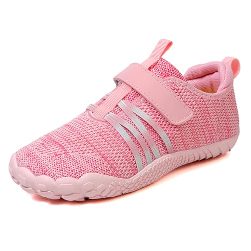 Geymxzik Kinder Barfußschuhe Breite Zehenbox Jungen Mädchen Minimalistische Outdoor Traillaufschuhe Walking Schuhe, 32EU von Geymxzik