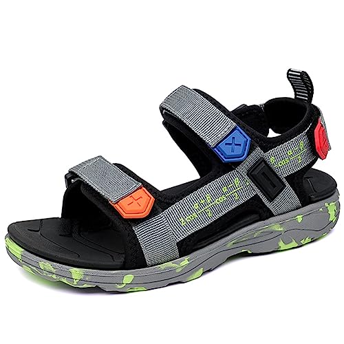 Geymxzik Kinder Sandalen Jungen Sommer Sandalen Mädchen Wasser Sommerschuhe Sandals für Boys Sport Outdoor Trekking, 32 EU von Geymxzik