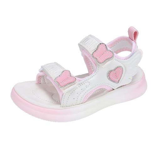 Geymxzik Kinder Sommerschuhe sandalen Jungen Mädchen Sommer Sandalen Strand Wandersandale Trekkingsandalen Sport- Outdoor A88 Rosa EU 34 von Geymxzik