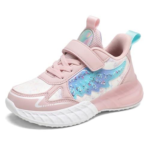Geymxzik Kinder Turnschuhe Mädchen Jungen Sportschuhe Leicht Atmungsaktiv Laufschuhe Outdoor Fitnessschuhe Sneaker Schuhe Hallenschuhe Walkingschuhe, 34EU von Geymxzik