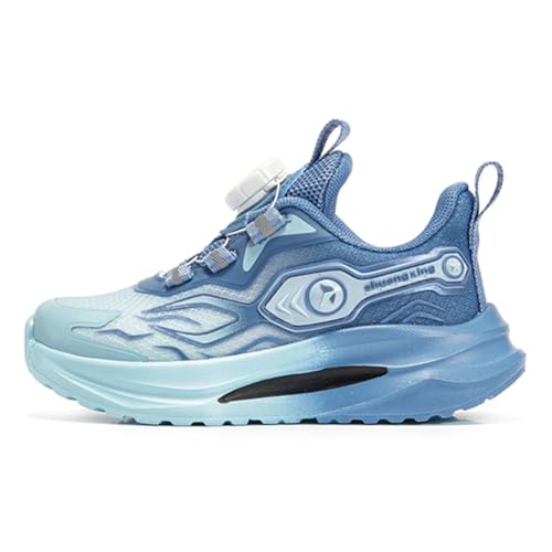 Geymxzik Kinderschuhe Jungen Mädchen Sportschuhe Laufschuhe Turnschuhe mit Drehknopf Atmungsaktiv Mode Leicht Turnschuhe Sneakers, 37EU von Geymxzik