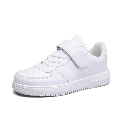 Geymxzik Kinderschuhe Jungen Mädchen Sportschuhe Skateboardschuhe Turnschuhe Kinder Freizeitschuhe Leicht Straßenlaufschuhe 28EU-40EU 1527 weiß EU 39 von Geymxzik