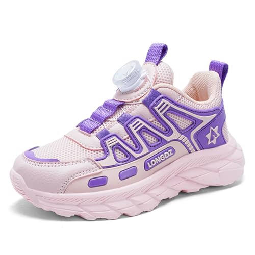 Geymxzik Kinderschuhe Jungen Sportschuhe Kinder Laufschuhe Mädchen Atmungsaktiv Outdoor Turnschuhe Freizeit Sneaker Leicht Hallenschuhe, 28EU von Geymxzik