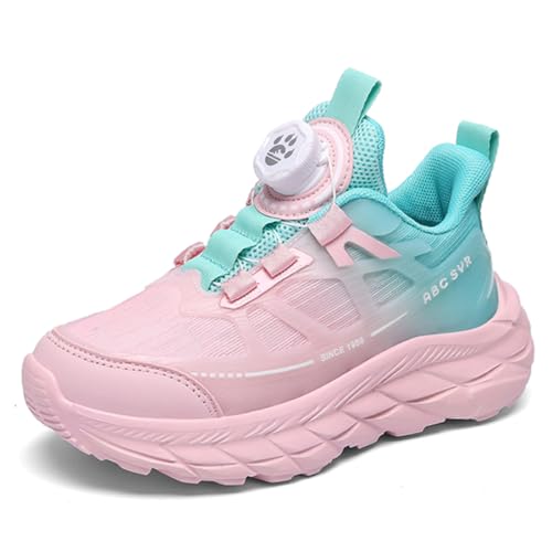 Geymxzik Kinderschuhe Jungen Sportschuhe Kinder Laufschuhe Mädchen Atmungsaktiv Outdoor Turnschuhe Freizeit Sneaker Leicht Hallenschuhe, 30EU von Geymxzik