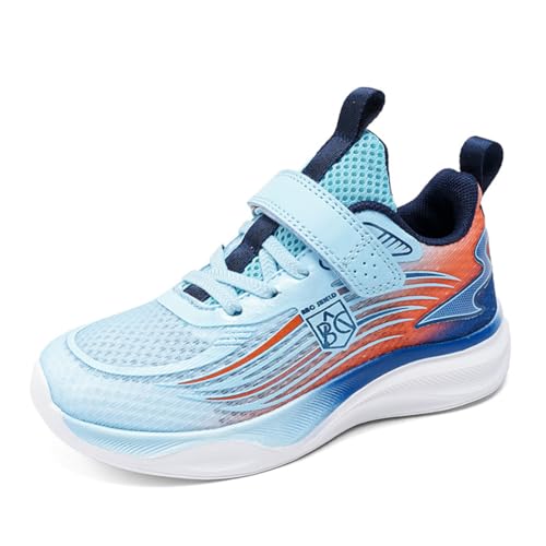 Geymxzik Kinderschuhe Jungen Sportschuhe Kinder Mädchen Laufschuhe Atmungsaktiv Outdoor Turnschuhe Freizeit Sneaker Leicht Hallenschuhe, 28EU von Geymxzik