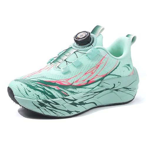 Geymxzik Kinderschuhe Jungen Sportschuhe Kinder Mädchen Laufschuhe Atmungsaktiv Outdoor Turnschuhe Freizeit Sneaker Leicht Hallenschuhe 30EU von Geymxzik