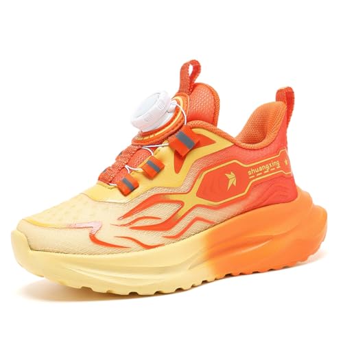 Geymxzik Kinderschuhe Jungen Sportschuhe Kinder Mädchen Laufschuhe Atmungsaktiv Outdoor Turnschuhe Freizeit Sneaker Leicht Hallenschuhe 31EU von Geymxzik