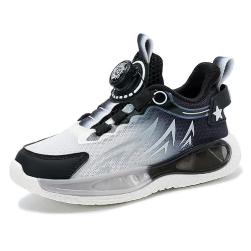 Geymxzik Kinderschuhe Jungen Sportschuhe Kinder Mädchen Laufschuhe Atmungsaktiv Outdoor Turnschuhe Freizeit Sneaker Leicht Hallenschuhe 34EU von Geymxzik